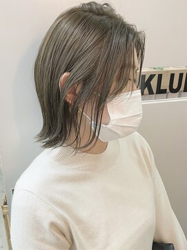 キューズ クラブ(cuz KLUB) オリーブグレージュボブ