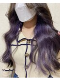 インナーカラーラベンダー