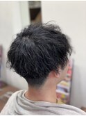 縦落ちツイストスパイラルパーマヘア