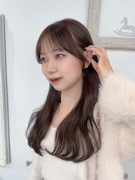 カシュカシュ 表参道(cache cache) ブリーチやめてく方へ!ミルクティーブラウンカラー韓国くびれ