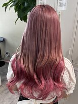 テン バイ アンブルリュクス 池袋(teN +by ambleluxe)&nbsp;チェリーピンク/グラデーション/ブリーチ/ダブルカラー