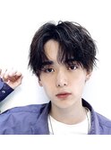 コンマヘアツイストスパイラル黒髪韓国20代30代40代銀座