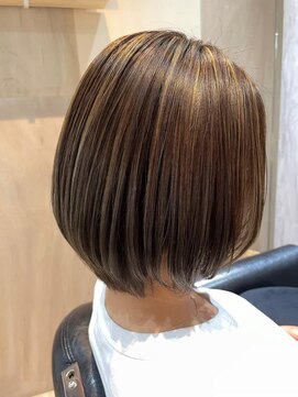 アールイーノウン 阿倍野区昭和町店(re; nown) ナチュラルボブ×大人ボブ×小顔カット20代30代40代50代