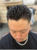 30代40代◎好印象フェード極道パーマ×ビジネス短髪