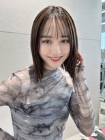 トリッカ 銀座(tricca)&nbsp;外はねボブ/くびれミディ/顔まわりレイヤー/艶カラー