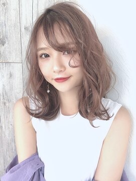 ベルヘアーデザイン 堺東(Belle hair Design) 韓国風レイヤーカットオリーブグレージュ堺東20代30代40代