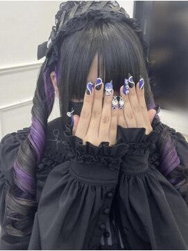 黒髪/クラゲヘアー/オリーブグレー/小顔/ココアベージュ/大須 栄