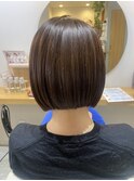 アメジスト艶カラー×コンパクトボブ