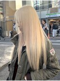 ホワイトブロンド/ホワイトベージュ/ダブルブリーチ