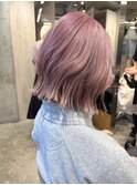 ラベンダーグレージュアッシュグレージュアイスグレージュボブ