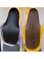 バンクスヘアー(BANK'S HAIR)&nbsp;池袋　ツヤ髪スタイル　暗髪　髪質改善　ケラチントリートメント
