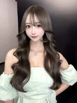 ラピス 名古屋本店(Lapis)&nbsp;オリーブグレージュ×エクステ