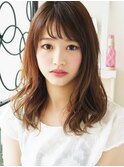 【ヘアジュレドゥ 花井】 Natural カワイイ☆大人女子セミディ
