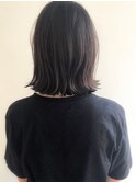 切りっぱなし外ハネボブ地毛風グレージュ【CERCA高田馬場】