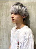 大須 ハイトーン シルバー メンズ マッシュ