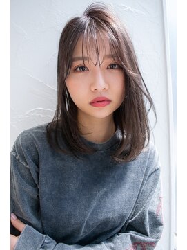 アンジェリカ 鹿児島中央タワー店(ANGELICA) ANGELICA シースルーバング　モカグレージュ　フロントレイヤー