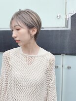 スタイル 袋町(STYLE)&nbsp;小顔ショート × シルキーグレージュ　ショートヘア