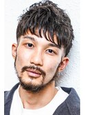 【西宮初かりあげ専門店☆】フェードバーバー七三分け短髪パーマ