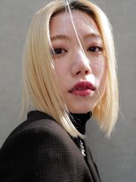 セシルヘアー 京都駅前4号店(Cecil hair)&nbsp;ハイトーンボブ_金髪ブロンド_ビタミンカラー