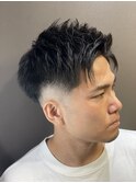 スキンフェードショートスタイル