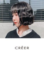クレール 塚口店(CREER) 韓国風【波ウェーブボブ】+透明感のある黒【コリアンブラック】