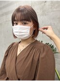ミニボブ インナーカラー デザインカラー