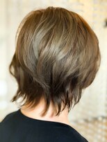 ファンタシー(FANTACY)&nbsp;白髪ぼかし　オリーブ・ブラウン　ショートウルフ