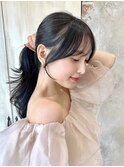 *20代30代40代◎結んだときも可愛い小顔前髪顔周りカット後れ毛