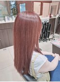 シークレットハイライト/イルミナカラー/コーラルピンク/ロング