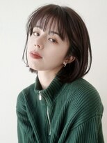 ガーランドツー(Garland 2F) ◎ワイドバングが大人可愛い♪ぱつっと耳かけ似合わせ小顔ボブ