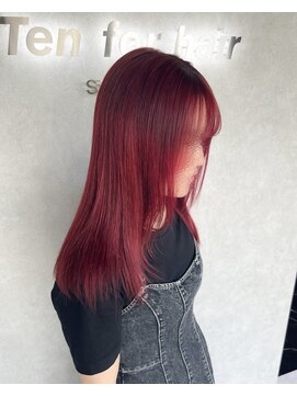 テン フォー ヘアー(Ten for hair) ワインレッドカラー