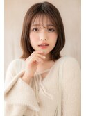 ニュアンスカラーくびれヘア切りっぱなしボブZ北浦和30代40代