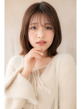 カバーヘア ブリス 北浦和(COVER HAIR bliss) ニュアンスカラーくびれヘア切りっぱなしボブZ北浦和30代40代