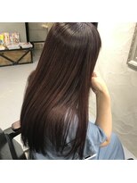 マルフェ 天王寺(marfe)&nbsp;チェリーブラウンピンクブラウンサラサラストレート髪質改善