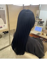 アドラーブル 長岡リバーサイド千秋店(adorable) 韓国風透明感ブルーブラック