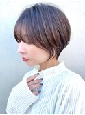 ショートボブ髪型30代40代50代前髪あり前髪なし面長丸顔【倉田】