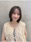 ウェーブミディアム似合わせカットメルティカラーボブ/大宮