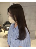 アッシュブラウン/透明感カラー/髪質改善カラー/艶髪