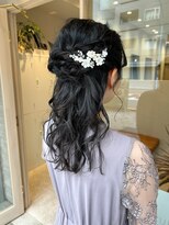 シュク 高円寺(SYUK)&nbsp;【kanna 高円寺 SYUK】お呼ばれアレンジ/ハーフアップ/編み込み