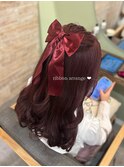 リボンアレンジ/ヘアアレンジ/バレエコア