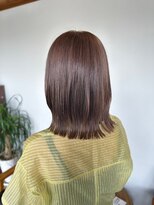 アパートメントヘアー&nbsp;ブリーチなしダブルカラー/佐賀/オリーブグレージュ/外ハネ