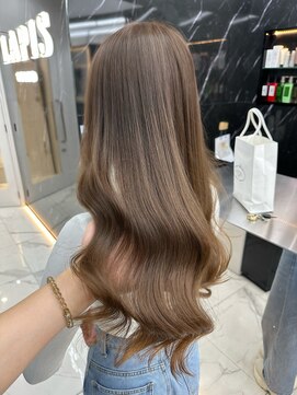 ラピス 渋谷本店(Lapis) オリーブブラウン/ブリーチなし/ダブルカラー/髪質改善/韓国風