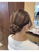 お祭りヘアアレンジ