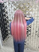 ラブスタシー 名古屋栄(Lovestasy) ピンクスーパーロング×Whiteメッシュ
