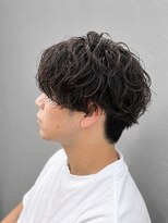 クオリス 上福岡店(QUALIS)&nbsp;無造作スパイラルパーマ/夏ヘア/センターパートメンズ