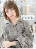 *mod's越谷*ナチュラル可愛い♪小顔サラツヤ前下がりボブa!