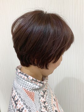 サロン ド キムラ 30代40代ショートボブ 《カラーはピンク系》