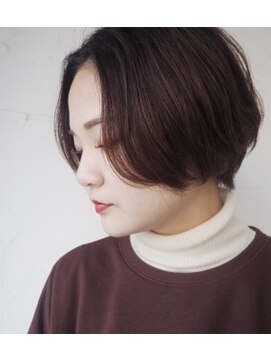 スーリール 箱崎店(Sourire) 前髪長めショートボブ