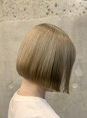 《久場川 俊》ミニボブ/コンパクボブ/ベージュボブ/ハイトーン