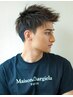 Men's cut+colour(白髪染めOK)+クリームズクリームスパ+選べる1menu